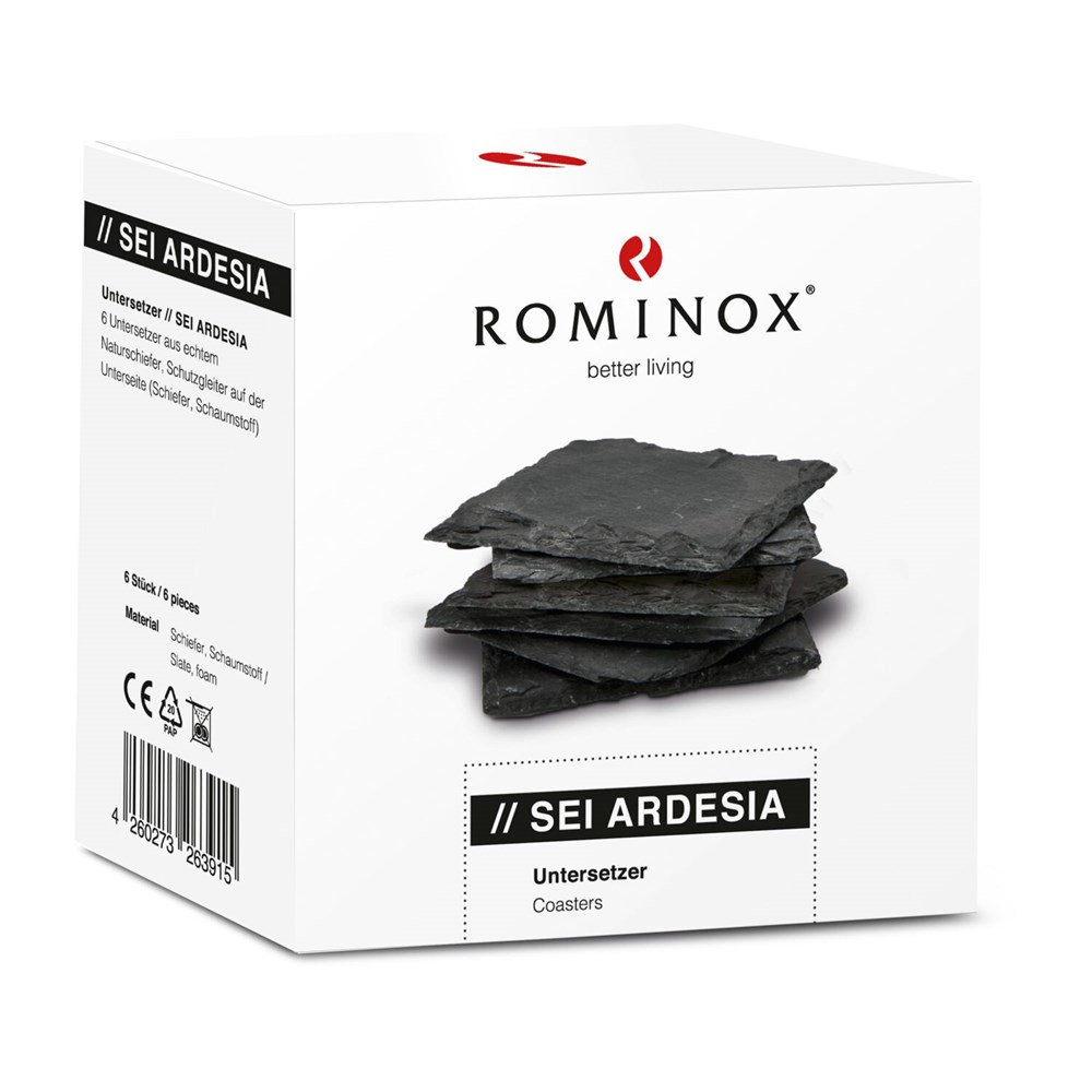 ROMINOX® Untersetzer 6er // Sei Ardesia - Schiefer