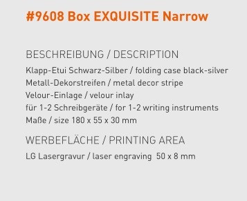 Box EXQUISITE Narrow