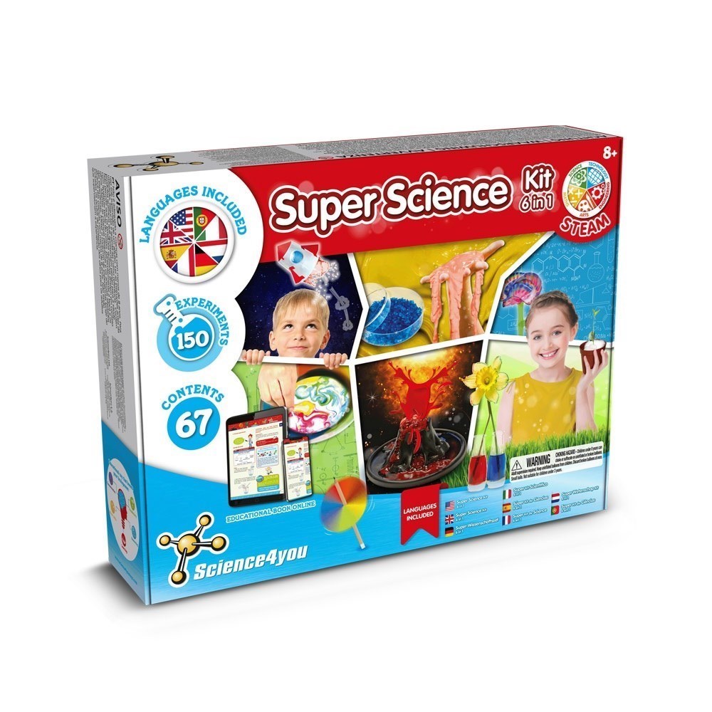 6 in 1 Super Science Kit II. Lernspiel lieferung inklusive einer kraftpapiertasche (100 g/m²)