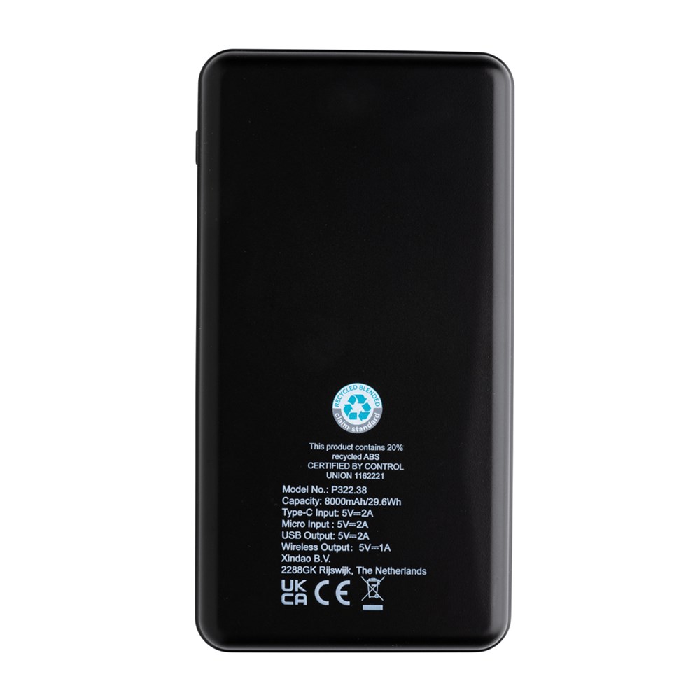 RCS Rplastic 8.000mAh Wireless Powerbank